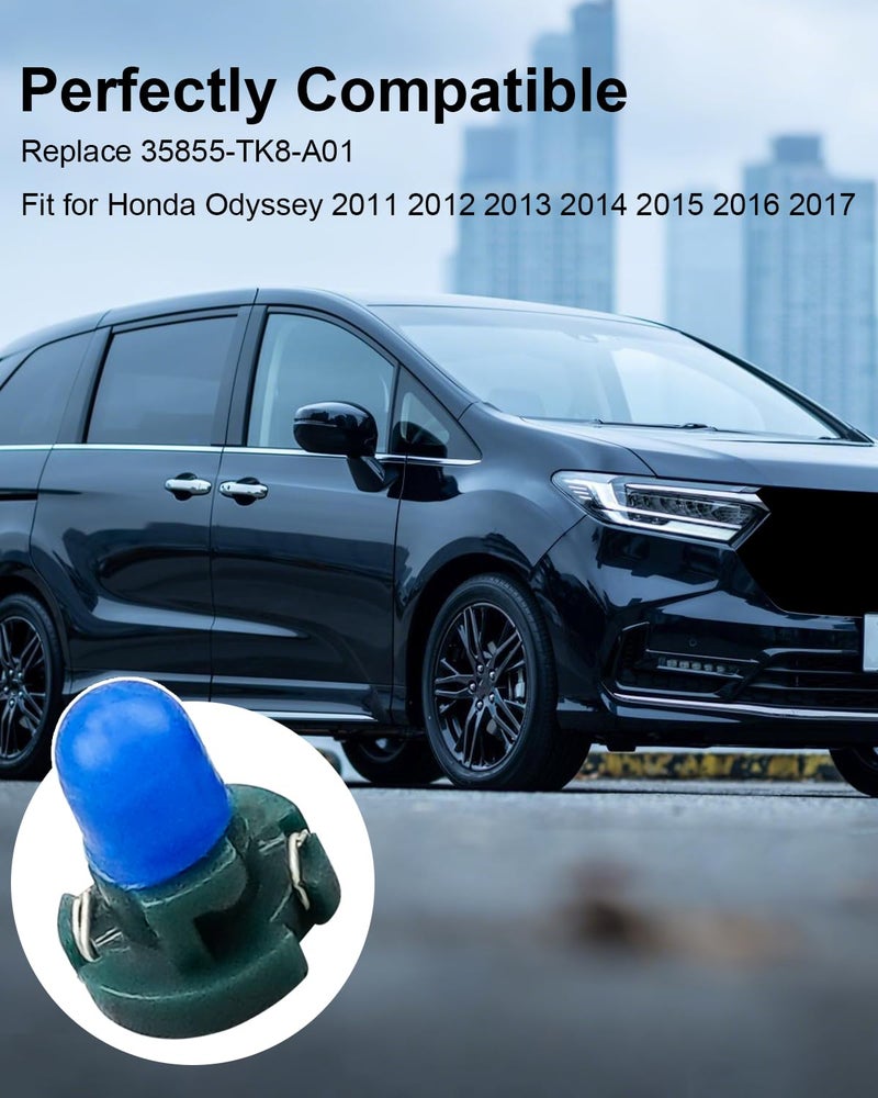TIKSCIENCE TIKSCIENC Power Tailgate Switch Bulb Compatible with Honda Odyssey 2011 2012 2013 2014 2015 2016 2017 Replace 35855-TK8-A01, Switch BuIb 4 Pcs - Image 5